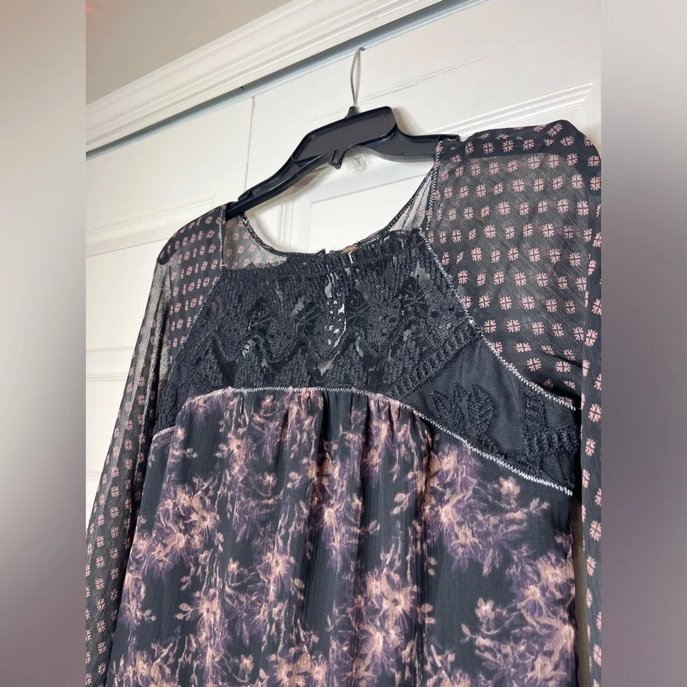 Free People Elsie‎ Midnight Garden Floral Dress